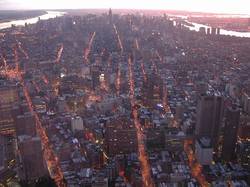 06:41 - Blick vom Nordturm in Richtung Midtown, New York City