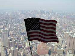 07:09 - Blick vom Nordturm Richtung Midtown, New York City