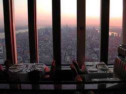 11:28 - Blick vom Restaurant Windows On The World in Richtung Midtown, NYC